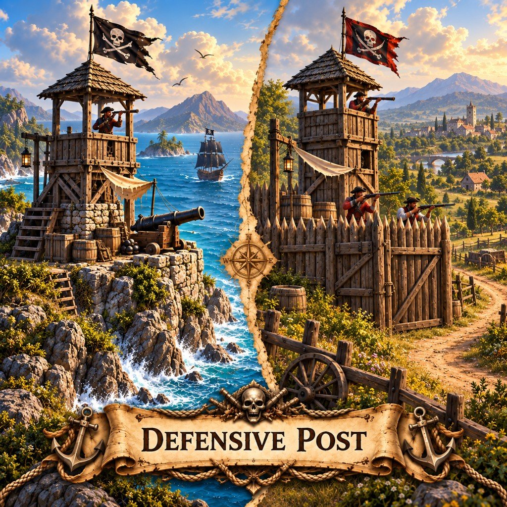 Defense Post art for Marauder's Sea: coastal and inland watchtowers