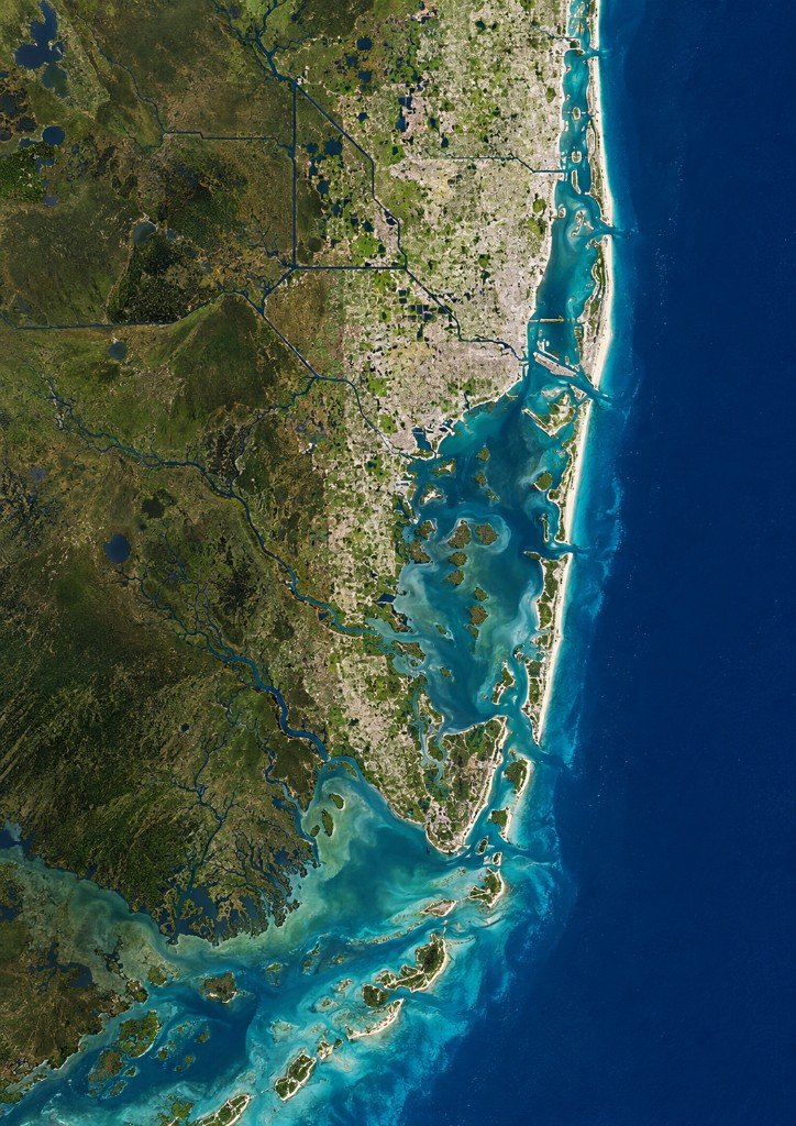 Old World Miami map in Marauder's Sea: Biscayne Bay, Everglades canals, and the Keys